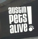 Austin Pets Alive Window Decal